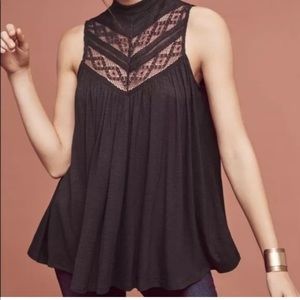 Anthropologie Deletta Brenta Burgundy Top XSP